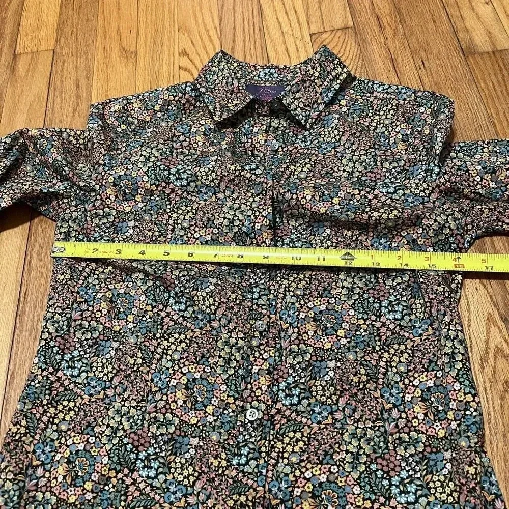 J. Crew x Liberty Fabrics Floral Button Down Blouse Size‎ 0